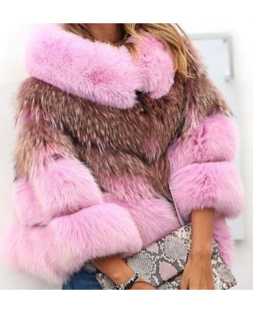 Nový model/ fashion kožešinový kabátek z lišky a mývala