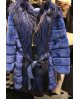 Nový kožešinový kabátek Rex Rabbit s mývalovitým límcem