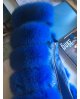 Royal blue kožešinová vesta z lišky / nový model