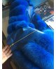 Royal blue kožešinová vesta z lišky / nový model