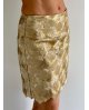 Krajková zlatá sukně na zip