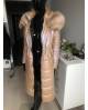 Novy model / PARKA  bunda s odnímatelnou kožešinovou kapucí z lišky